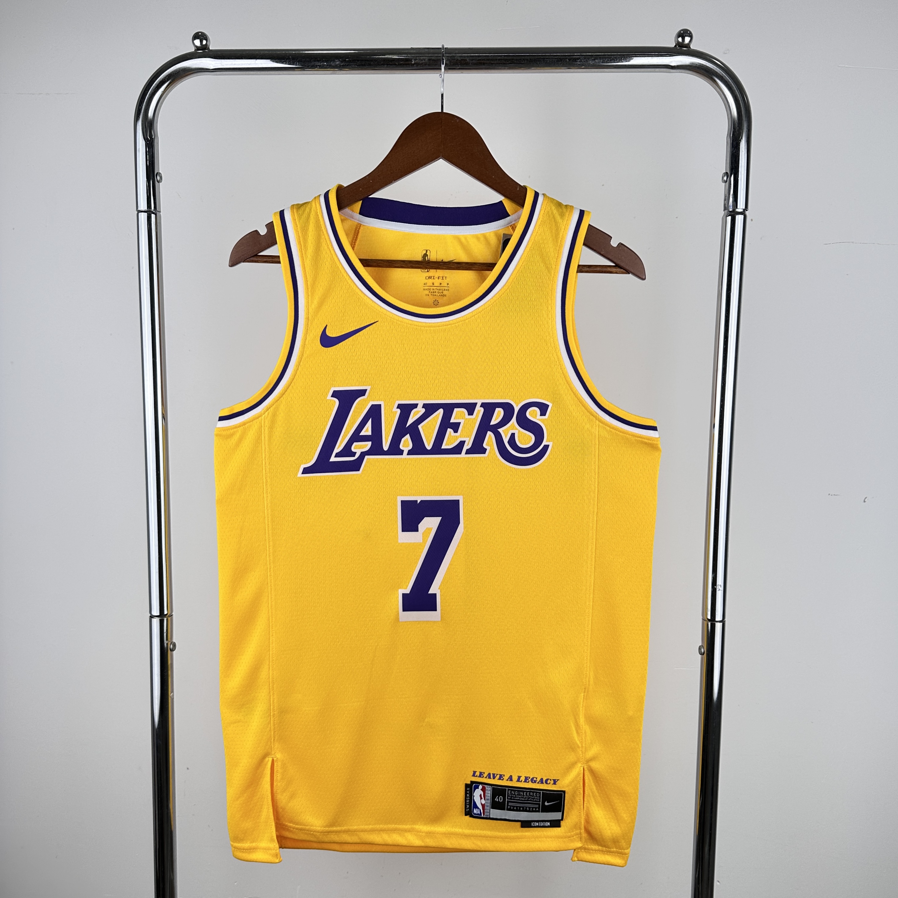 Men Los Angeles Lakers 7 Anthony Stitched yellow Nike NBA 2024 Jersey